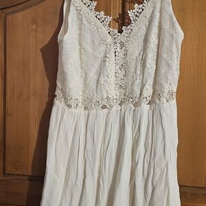 Nikibiki Lavender Cream Cami Style Mini Dress